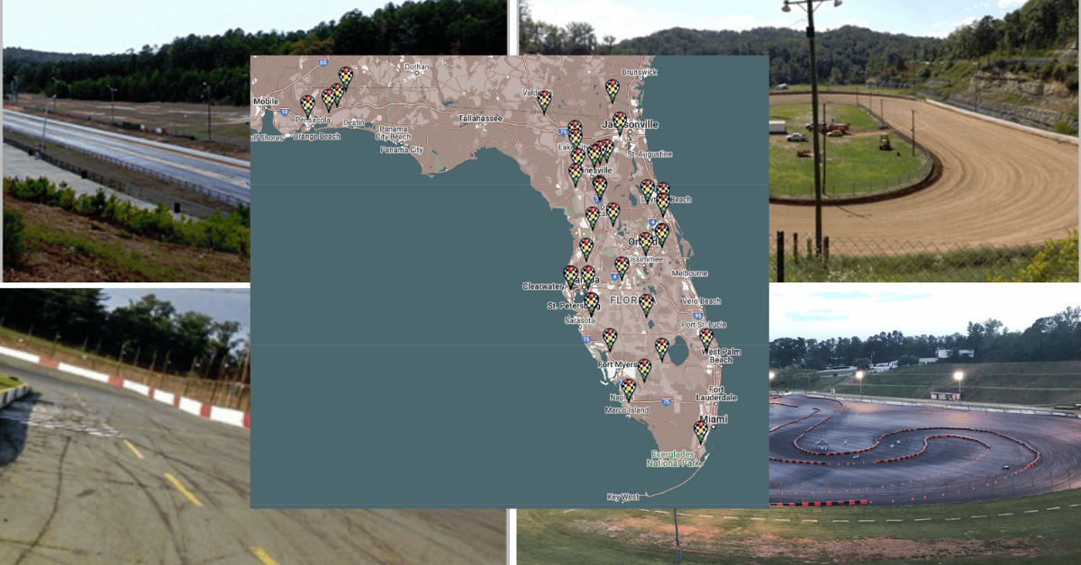 Florida Race Track Directory Of Dirt Tracks Ovals And Drag Strips Florida Race Tracks 